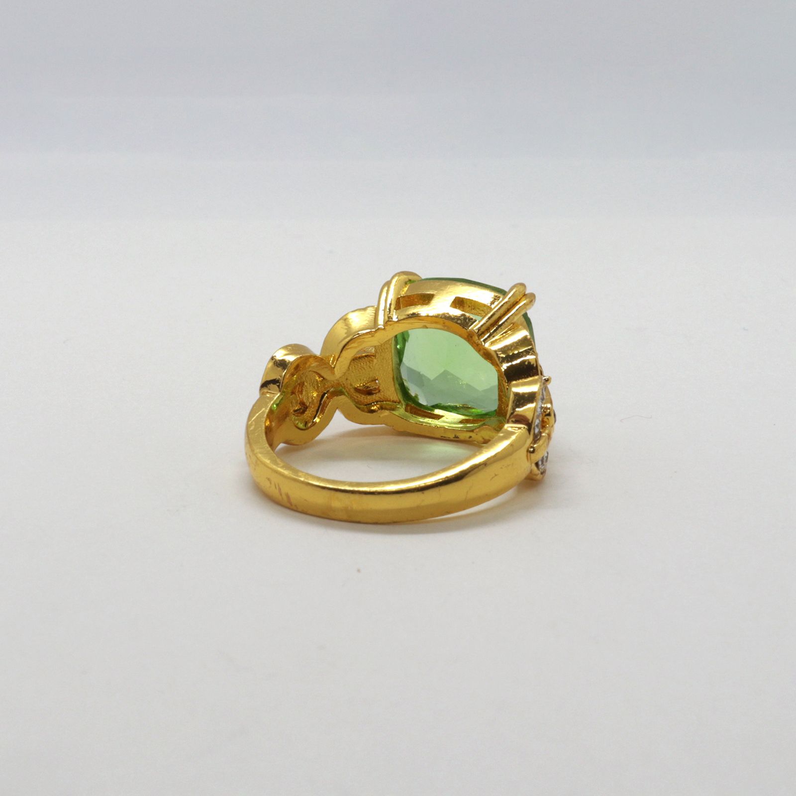 「グリーンアップルストーン」デッドストックリング イギリス