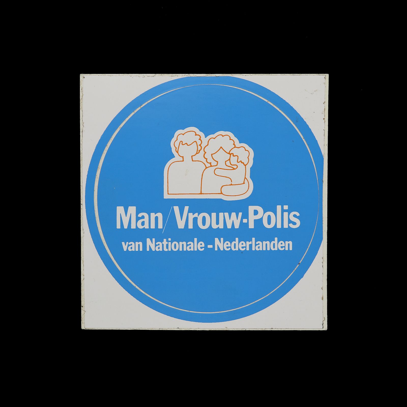 「Man Vrouw-Polis Nationale-Nederlanden」ヴィンテージステッカー ヨーロッパ