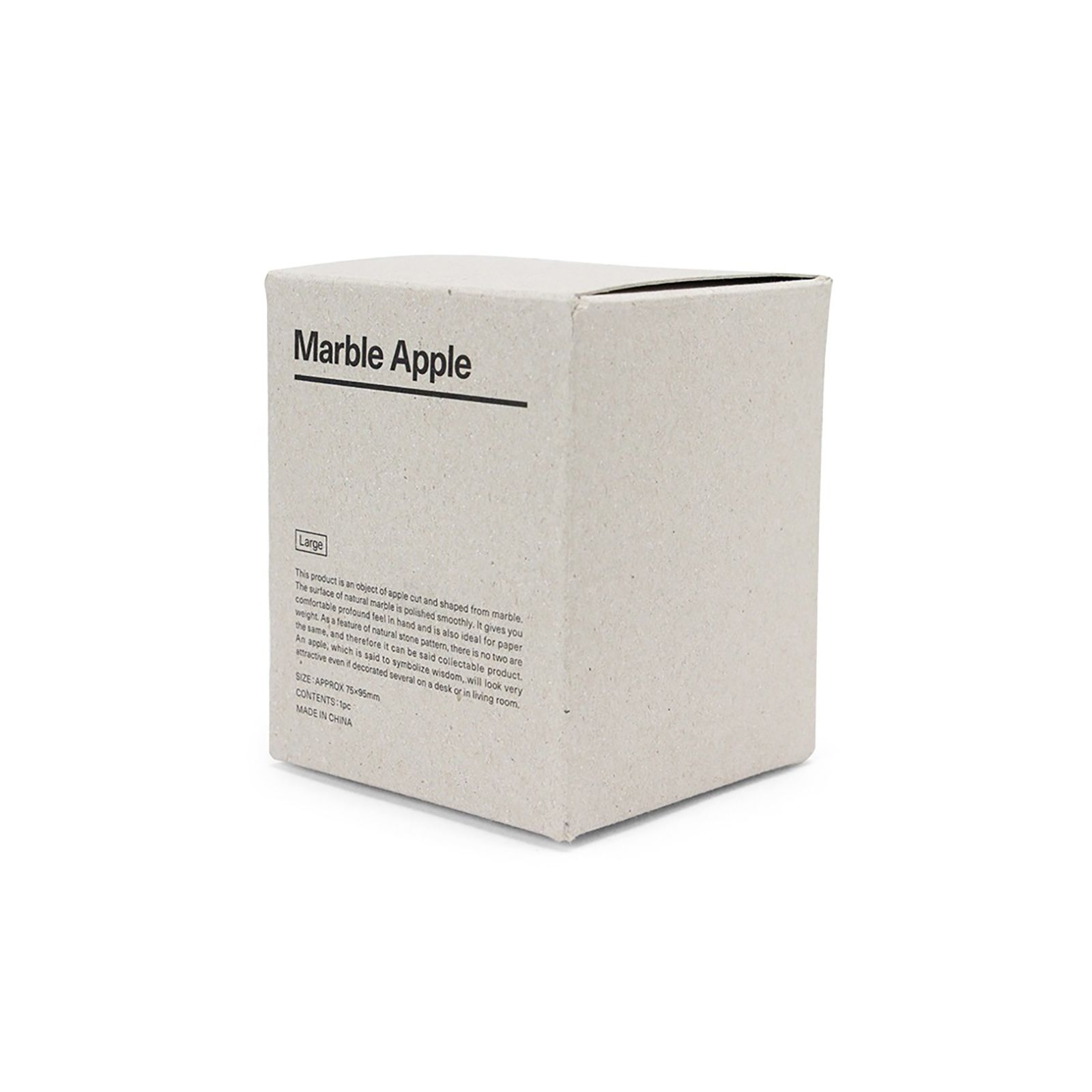 「Marble Apple Large」White