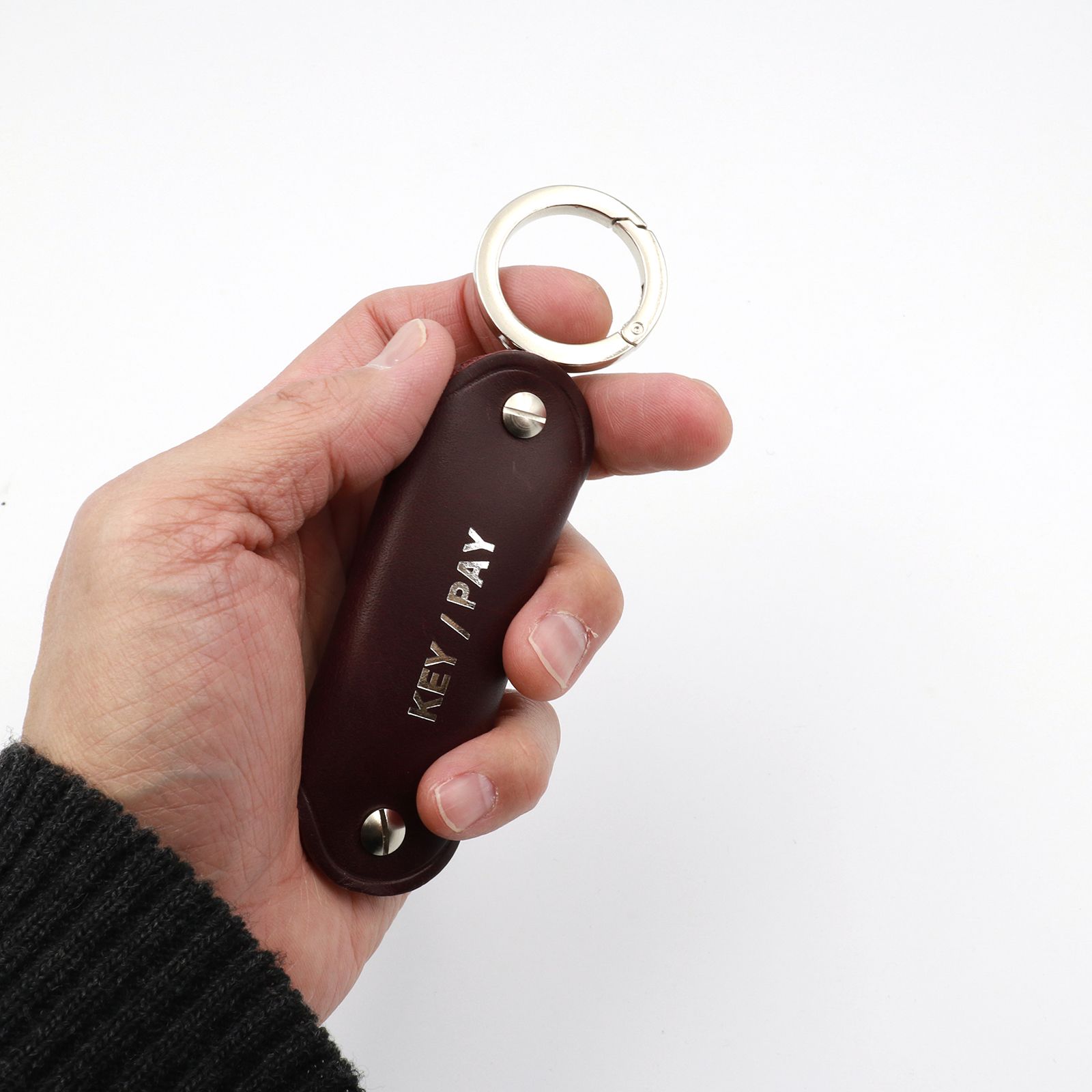 「KEY/PAY」キー＆コインケース ワイン