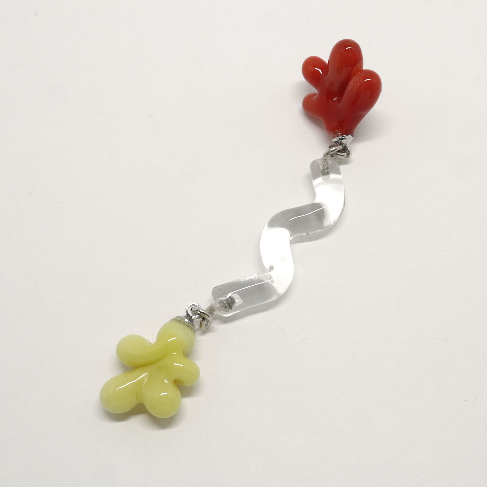 「Matisse Pierce Long」ピアス（片耳） レッド×イエロー2
