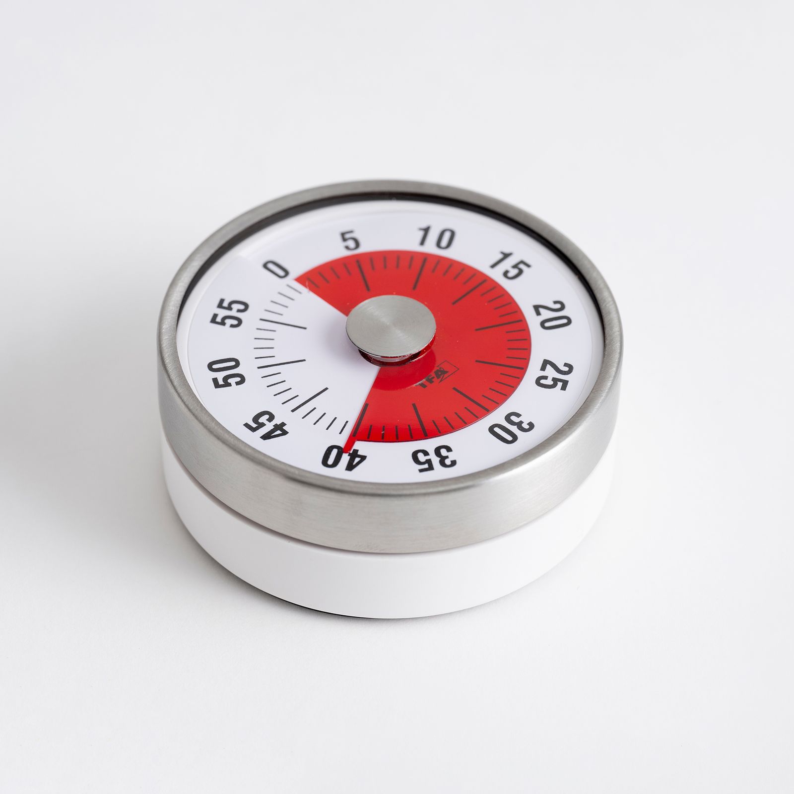 「Analogue kitchen timer PUCK」キッチンタイマー WHITE TFA ドイツ