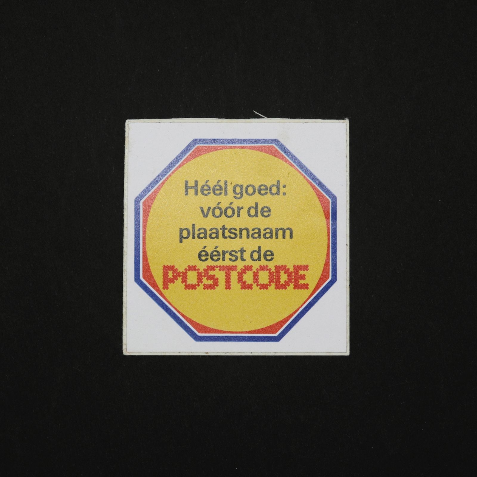 「POSTCODE」ヴィンテージステッカー ヨーロッパ