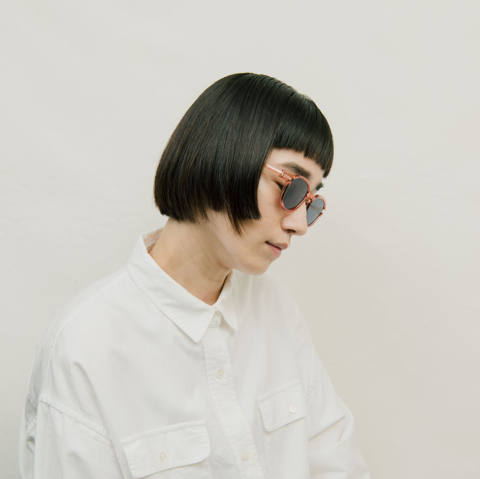 「HEIN」 POLYFONIA STUDIO Session "PIET HEIN EEK × Ciqi" Sunglasses PINK×Green Lens