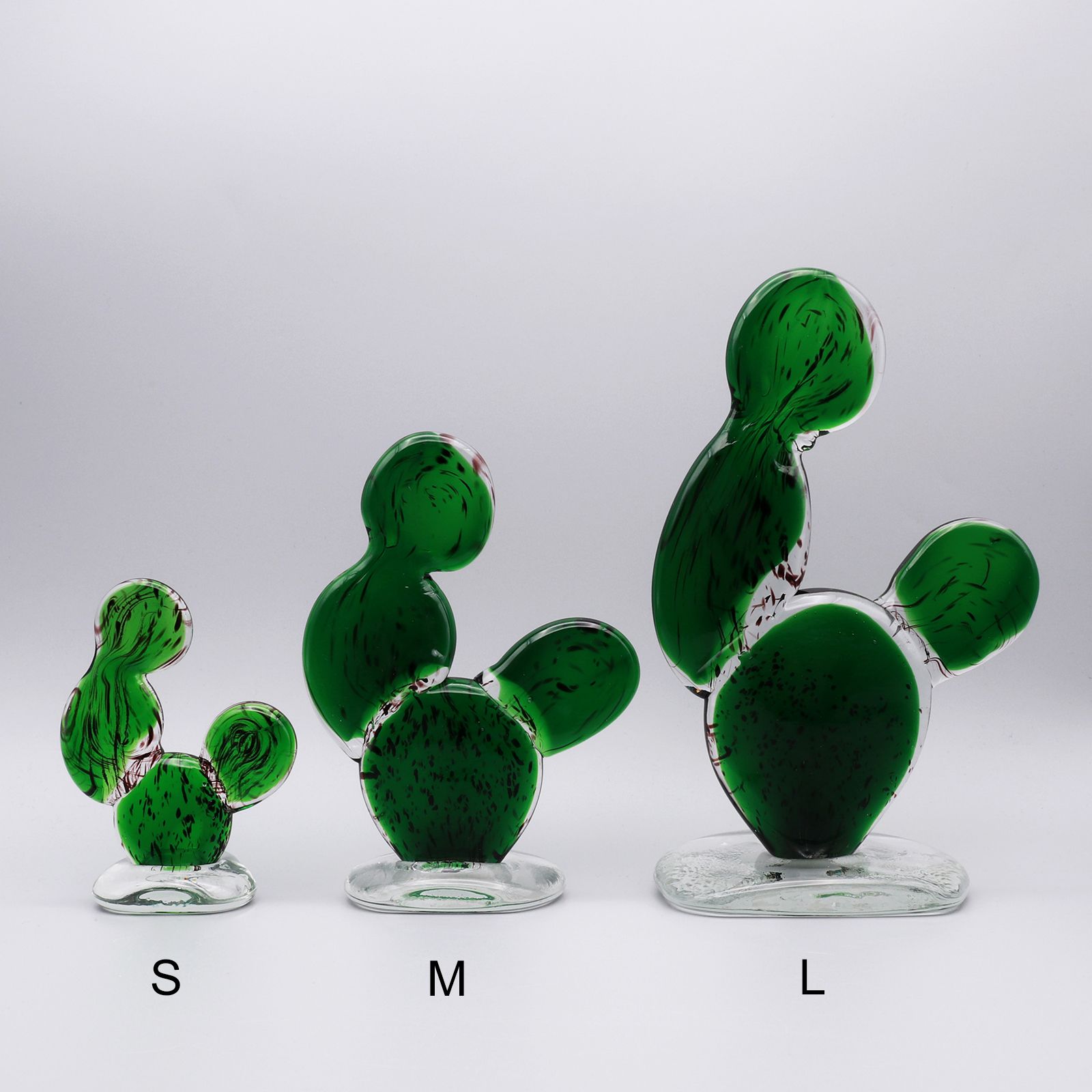 「CACTUS GLASS ORNAMENT / Round Fan」