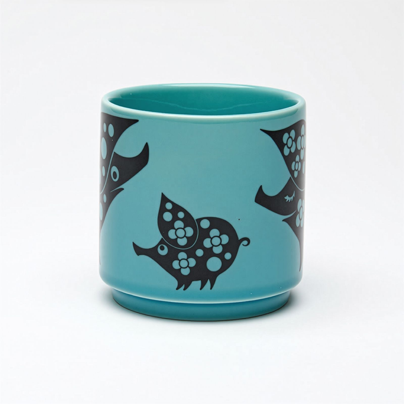 HORNSEA Mug "Piggie Family Teal" Magpie x HORNSEA