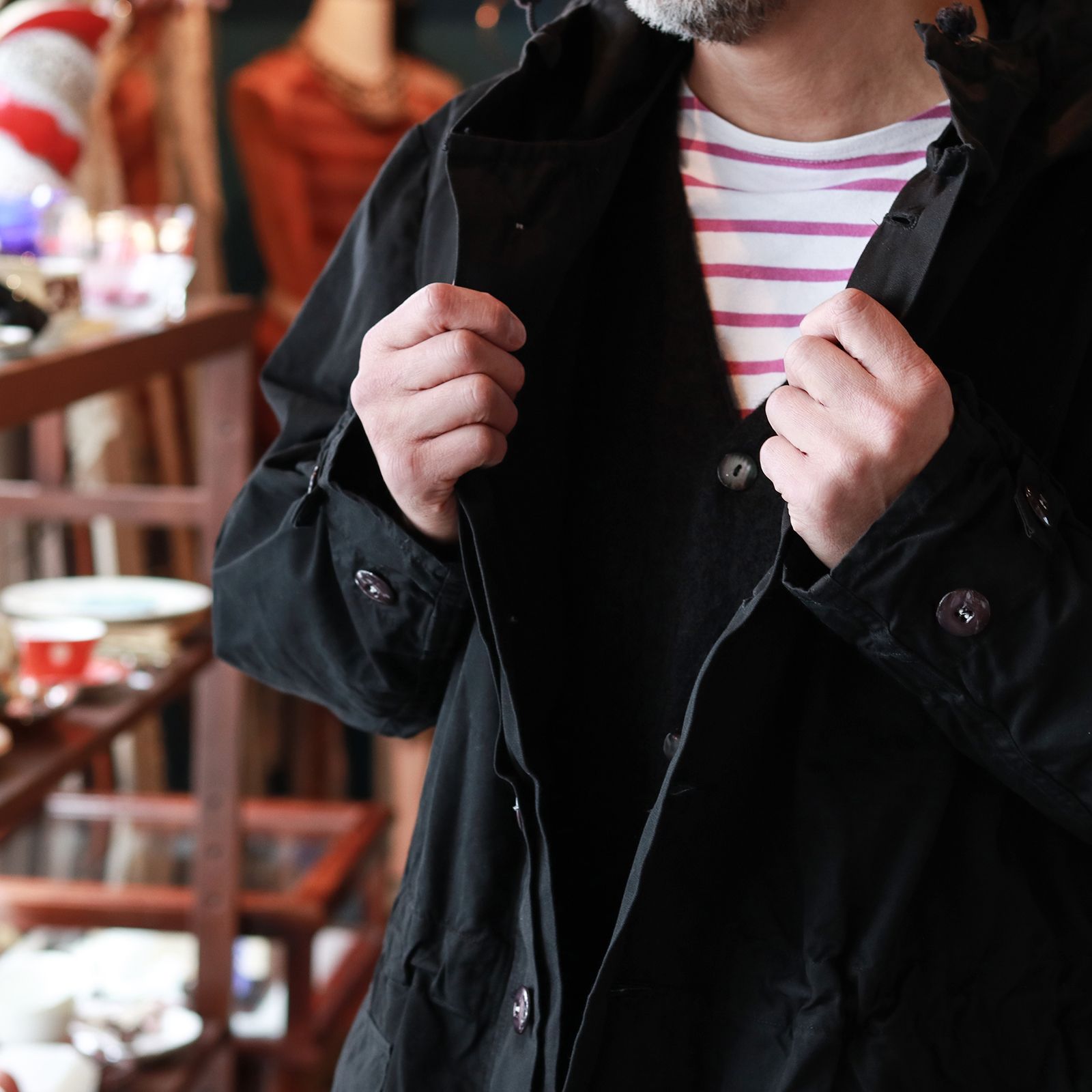 「スウェーデン軍 M62 スノーパーカ」ユーズド 後染めブラック スウェーデン 1960-80s