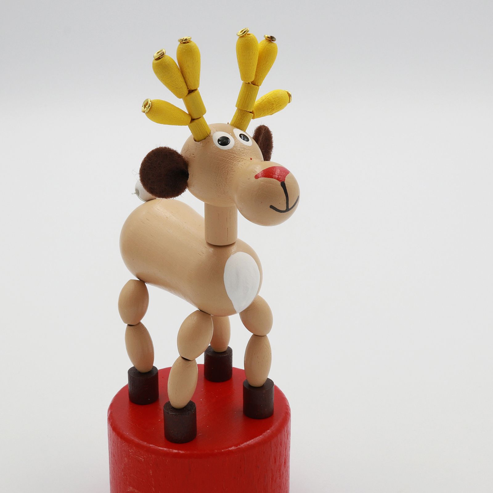「Reindeer」DETOA Wooden Push Up Toy