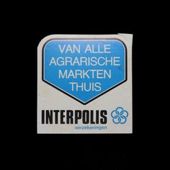 「INTERPOLIS」ヴィンテージステッカー ヨーロッパ