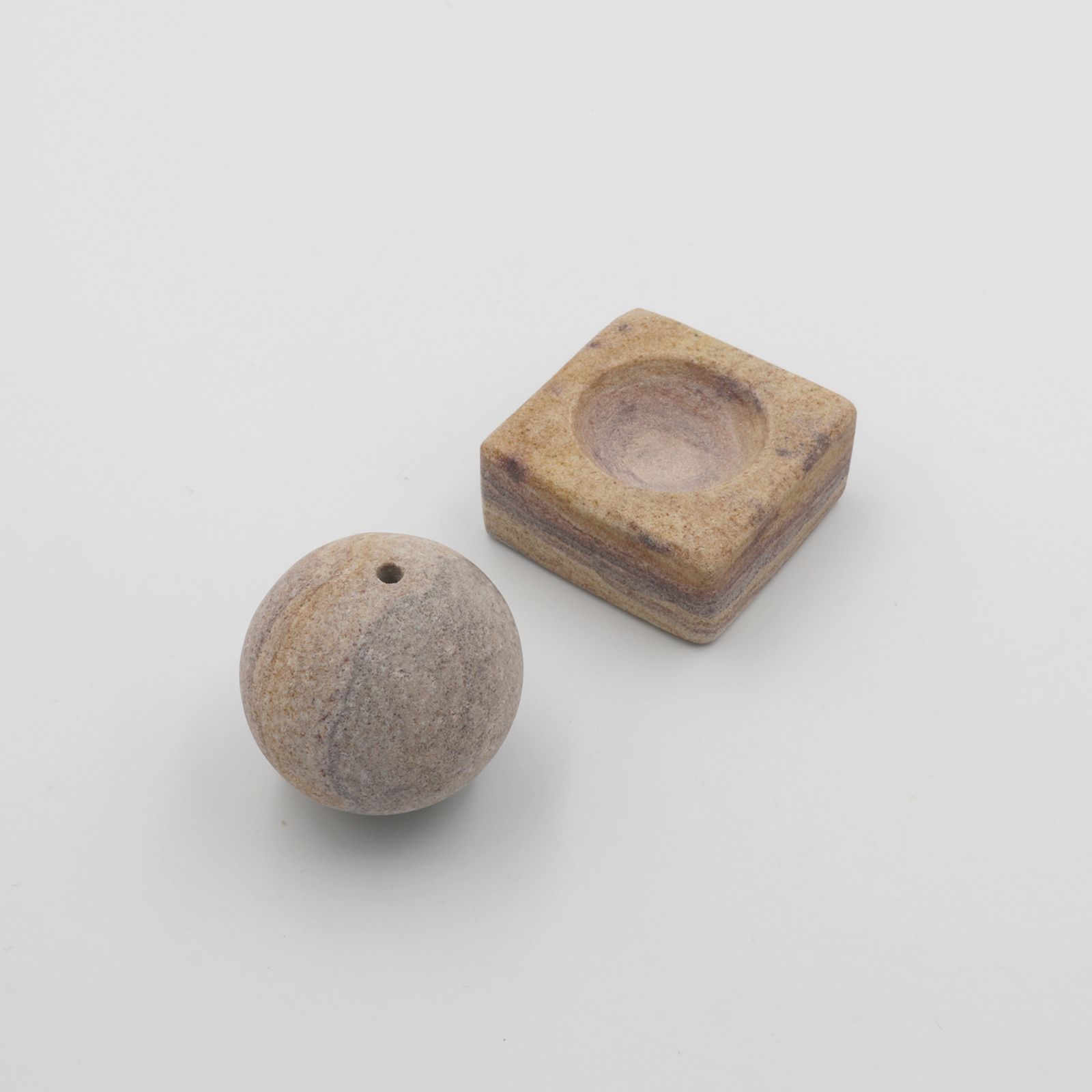 STONE INCENSE HOLDER Sandstone Marble