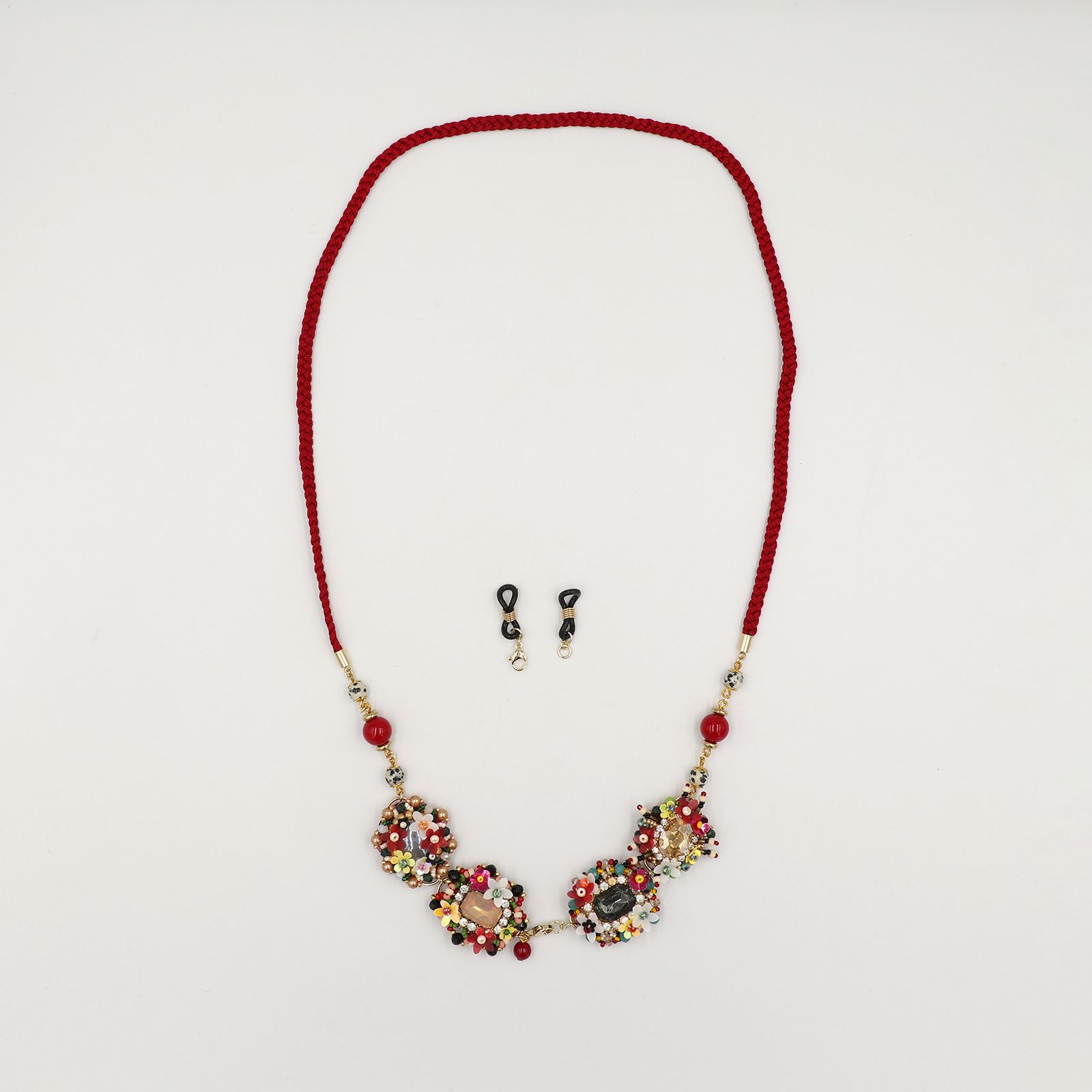 「tresor BIJOUX FLEUR」グラスチェーン/ネックレス