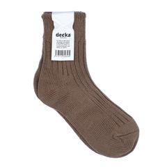 Low Gauge Rib Socks Short Length ベージュ