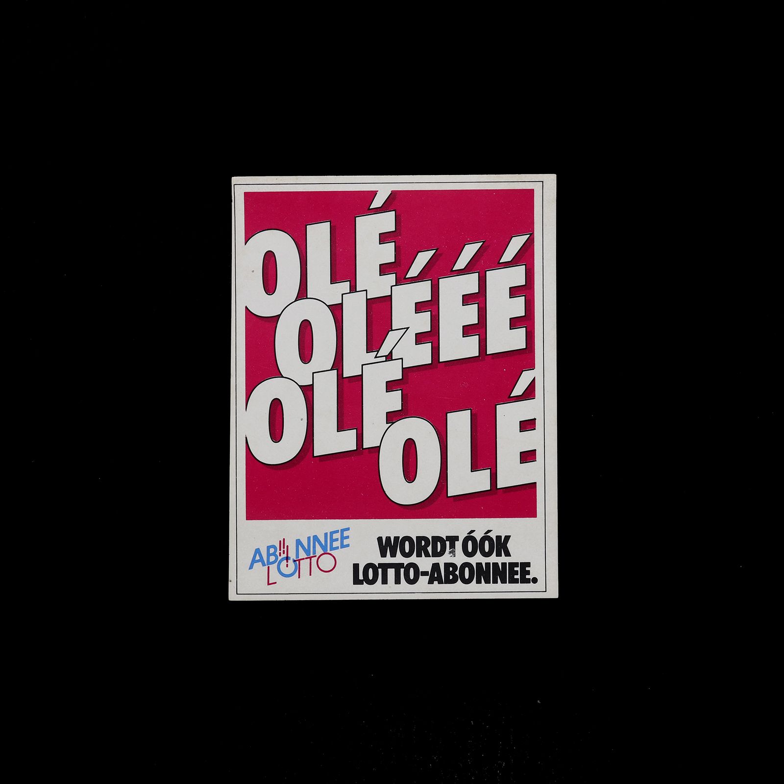 「ABONNEE LOTTO」ヴィンテージステッカー ヨーロッパ