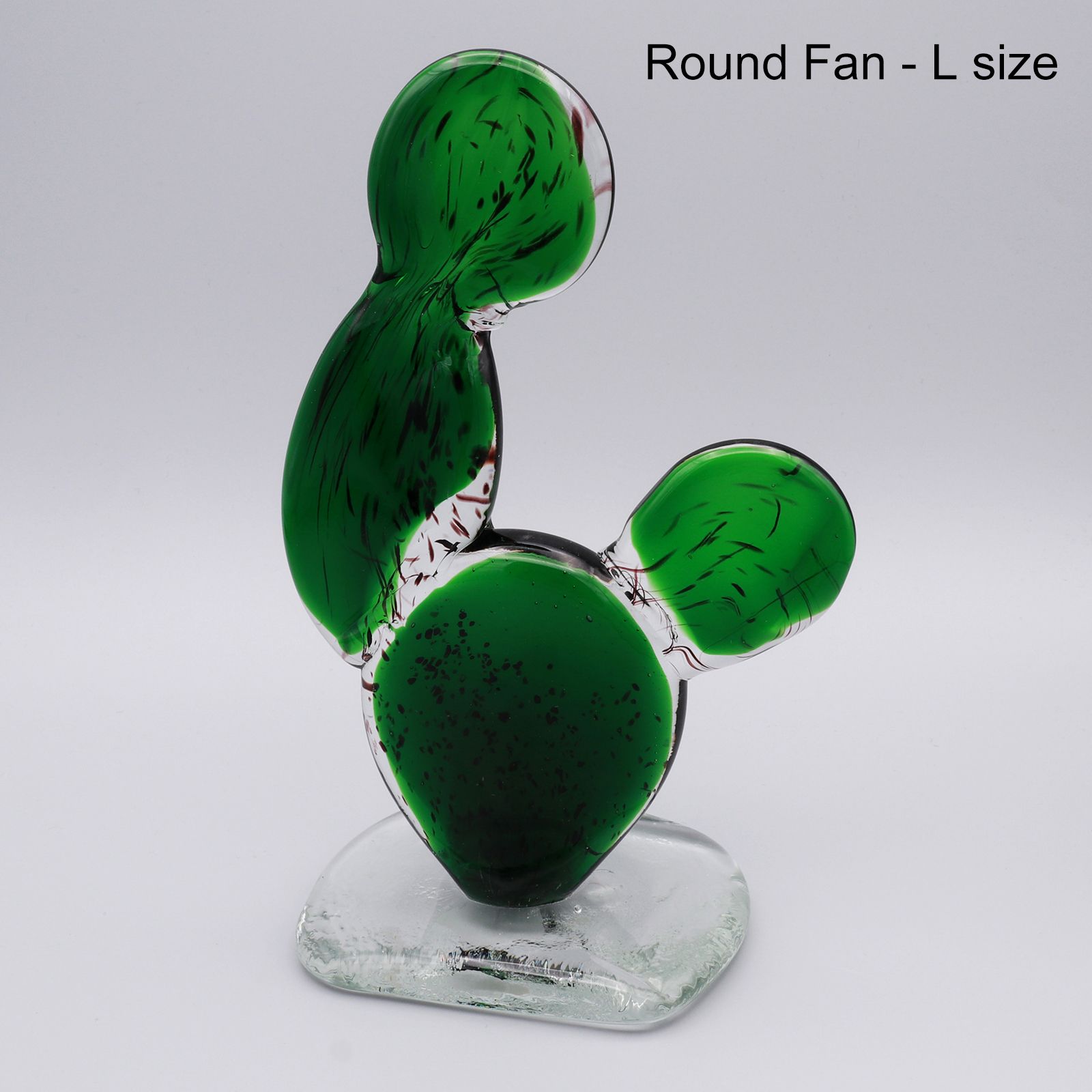 「CACTUS GLASS ORNAMENT / Round Fan」
