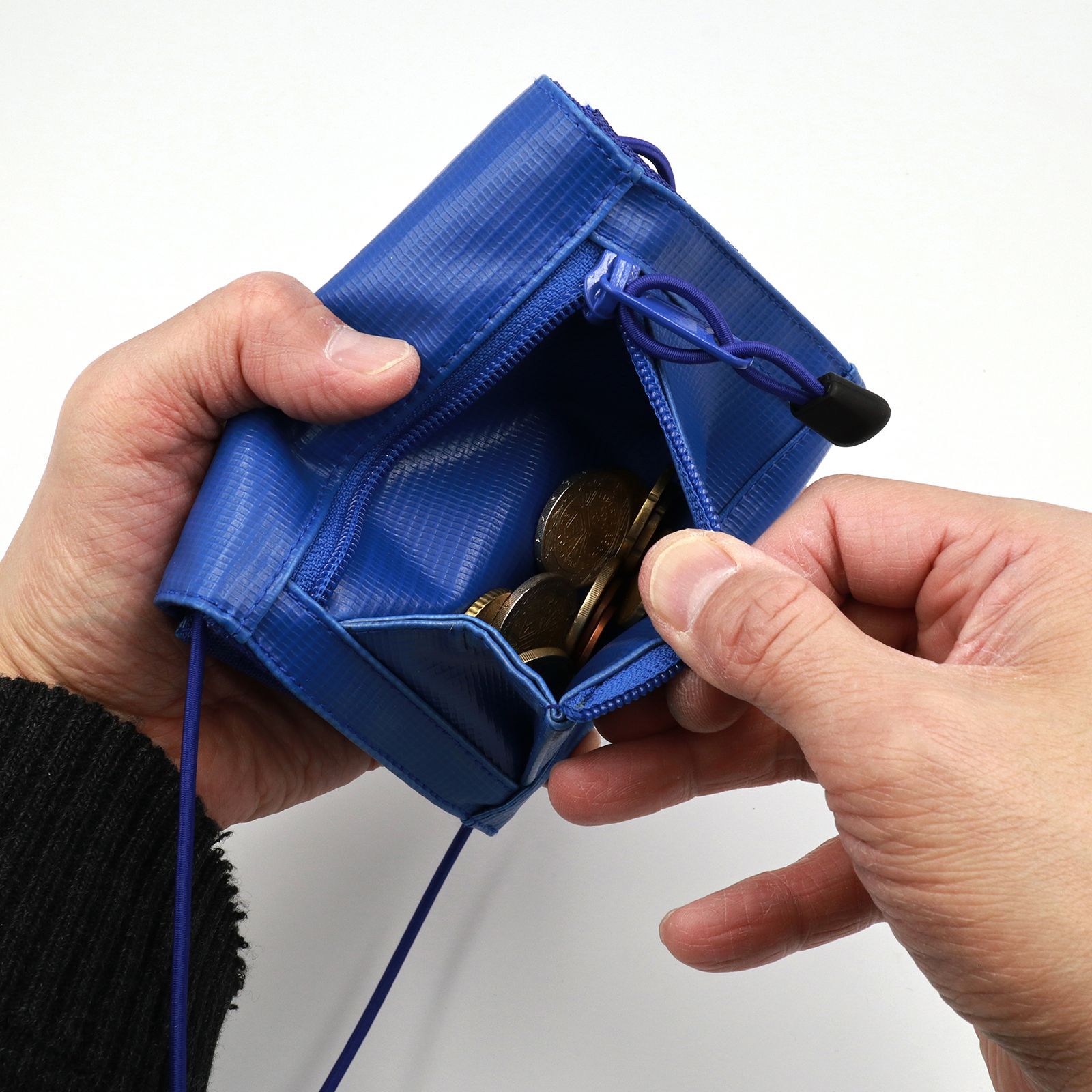 「MUSI Wallet」ショルダーウォレットL ブルー