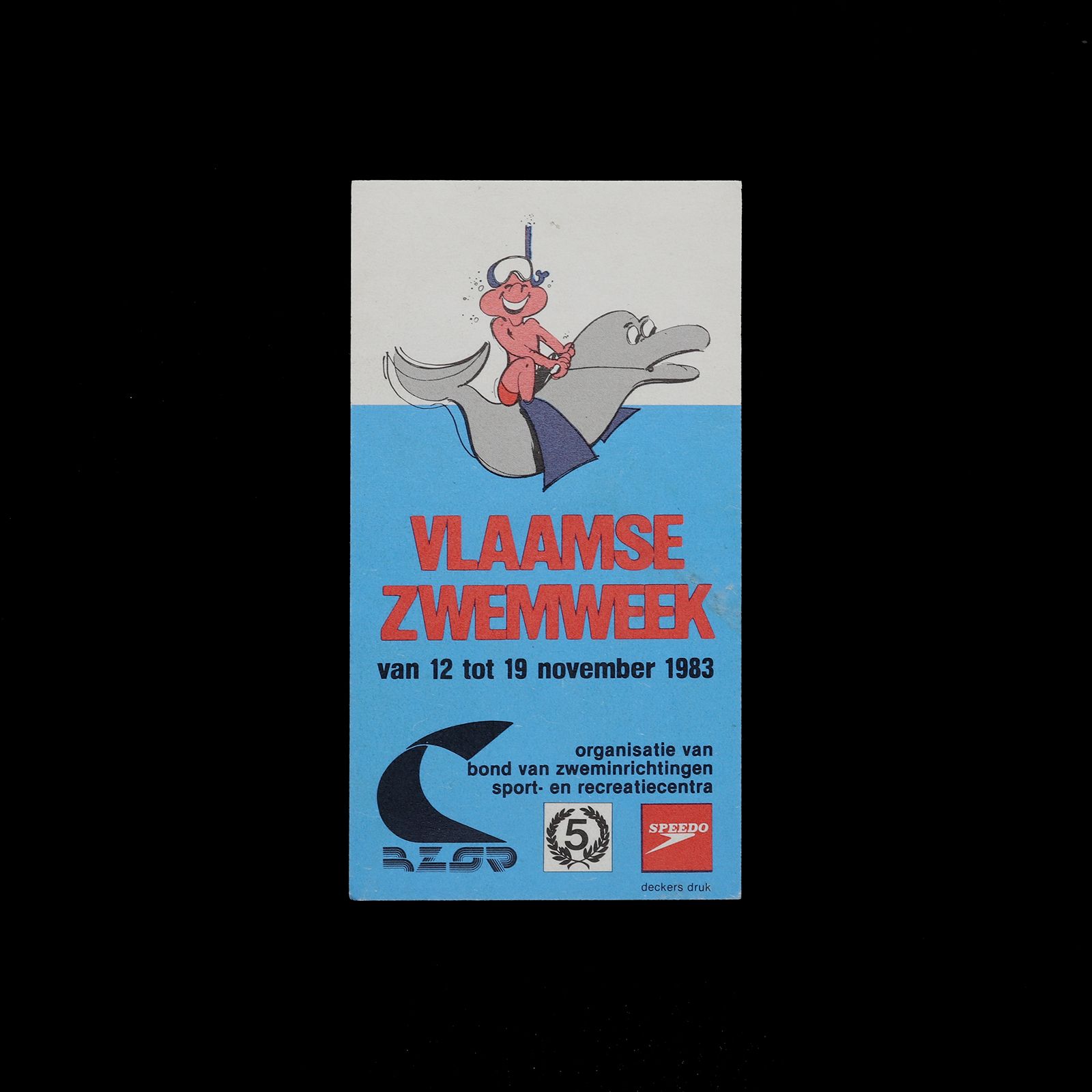 「VLAAMSE ZWEMWEEK」ヴィンテージステッカー ヨーロッパ