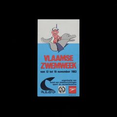 「VLAAMSE ZWEMWEEK」ヴィンテージステッカー ヨーロッパ