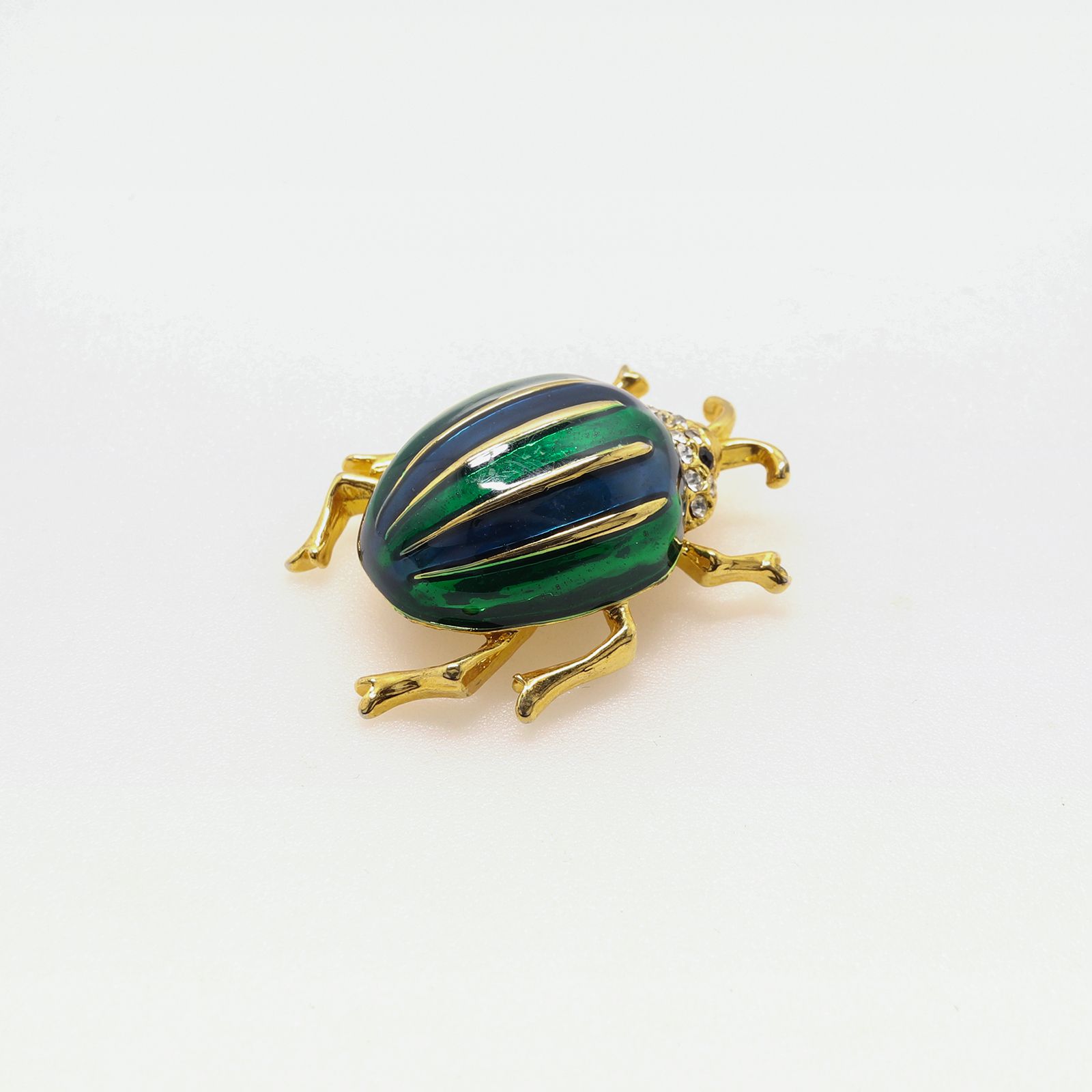「エナメルビートル」ブローチ ヨーロッパ