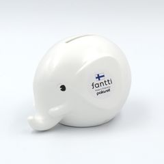 「Fantti」エレファントバンクS ホワイト 貯金箱