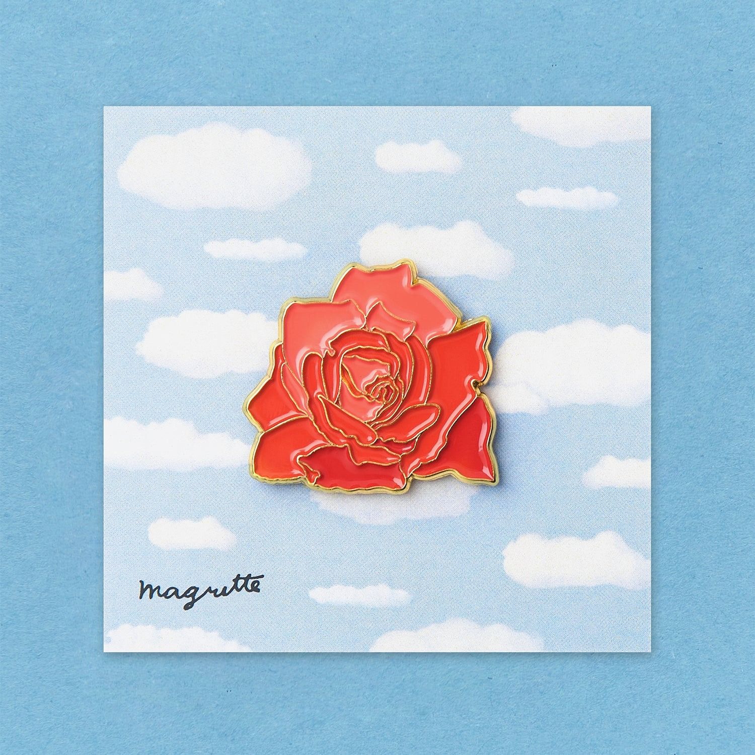 「Rose」ピンズ ルネ・マグリット