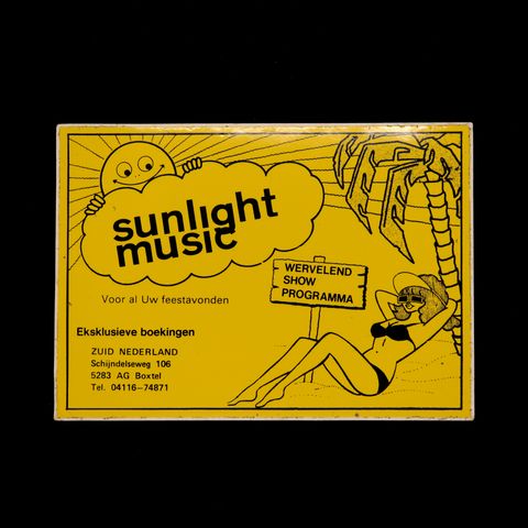 Sunlight Music ヴィンテージステッカー オランダ