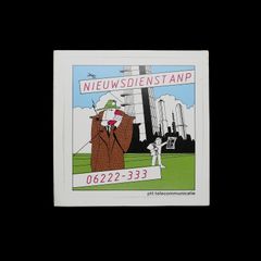 「NIEUWSDIENST ANP」ヴィンテージステッカー ヨーロッパ