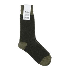 Baby Alpaca & Merino Wool Socks オリーブ 靴下