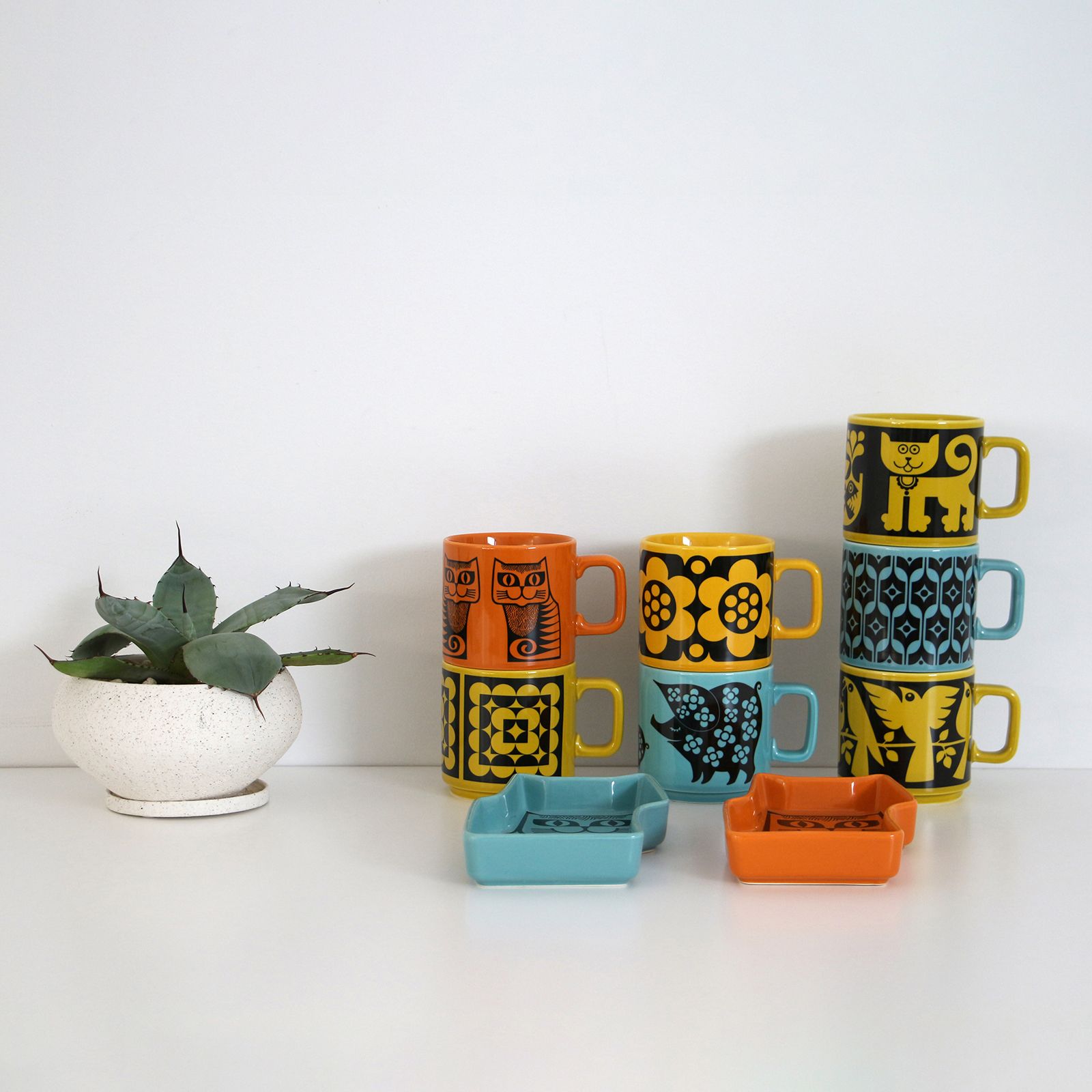 HORNSEA Mug "Cat Orange" Magpie x HORNSEA