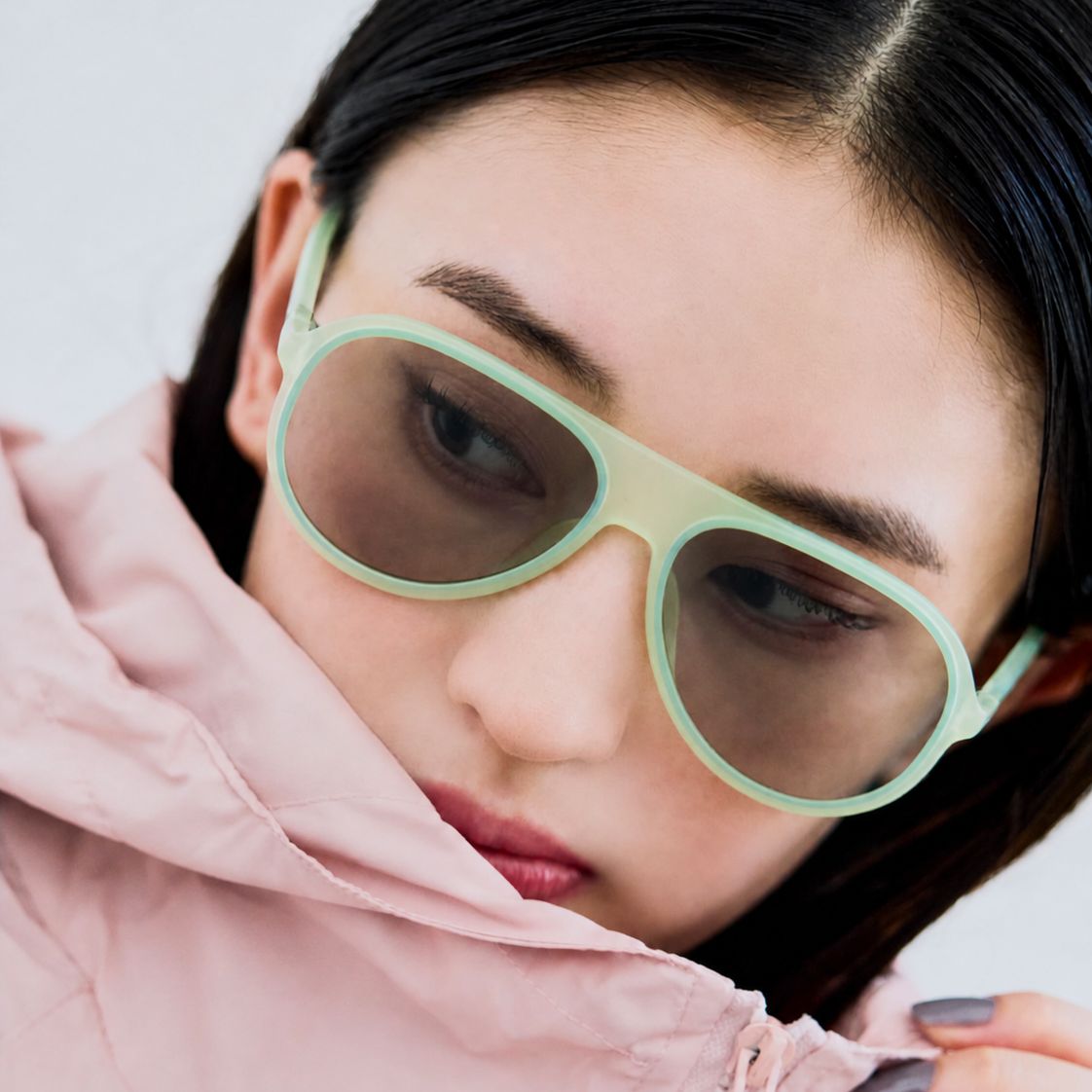 「Robyn」POLYFONIA STUDIO Session "Carole Baijings  Ciqi" Sunglasses Red Blush x Light Gray Lens