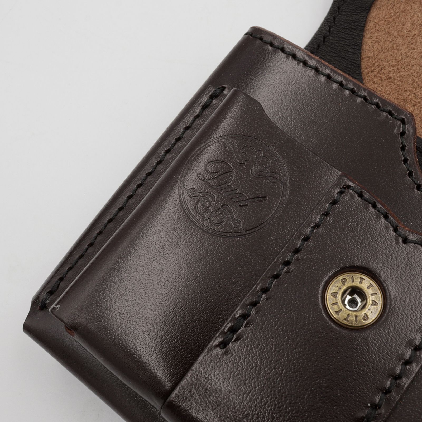 【Dual】ギャルソンコンパクトウォレット サドルプルアップ  チョコ