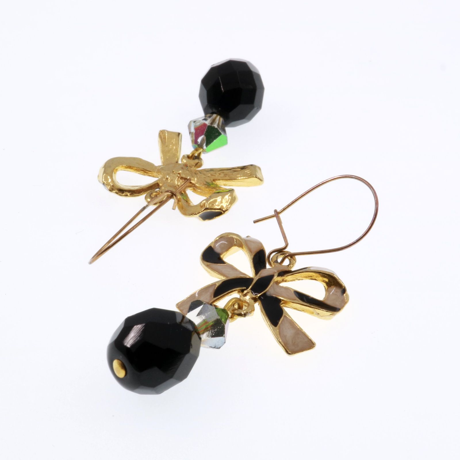 「ボーダーリボン」ピアス フランス