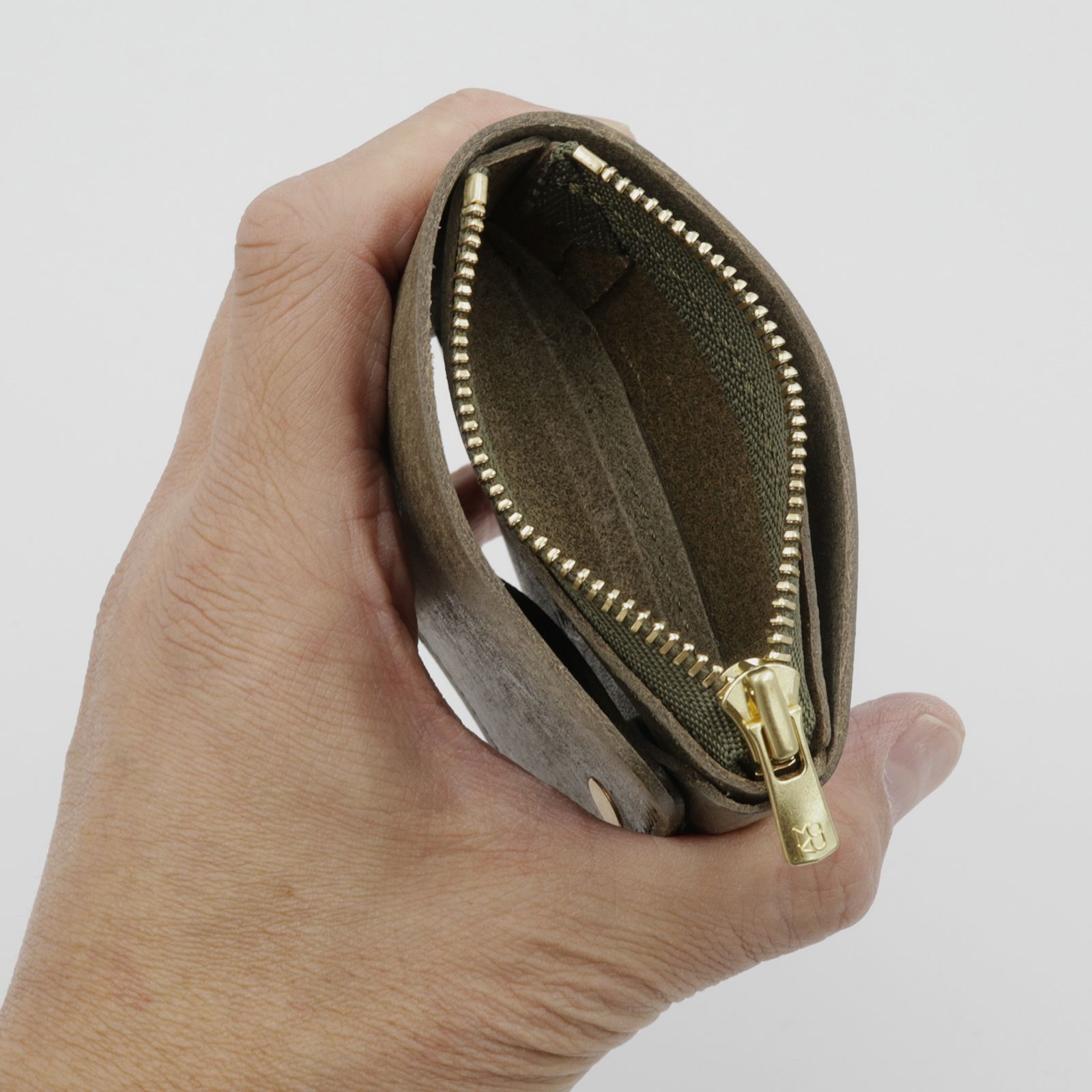 「小さく薄い財布SAKU ver.3 Pueblo」grigio