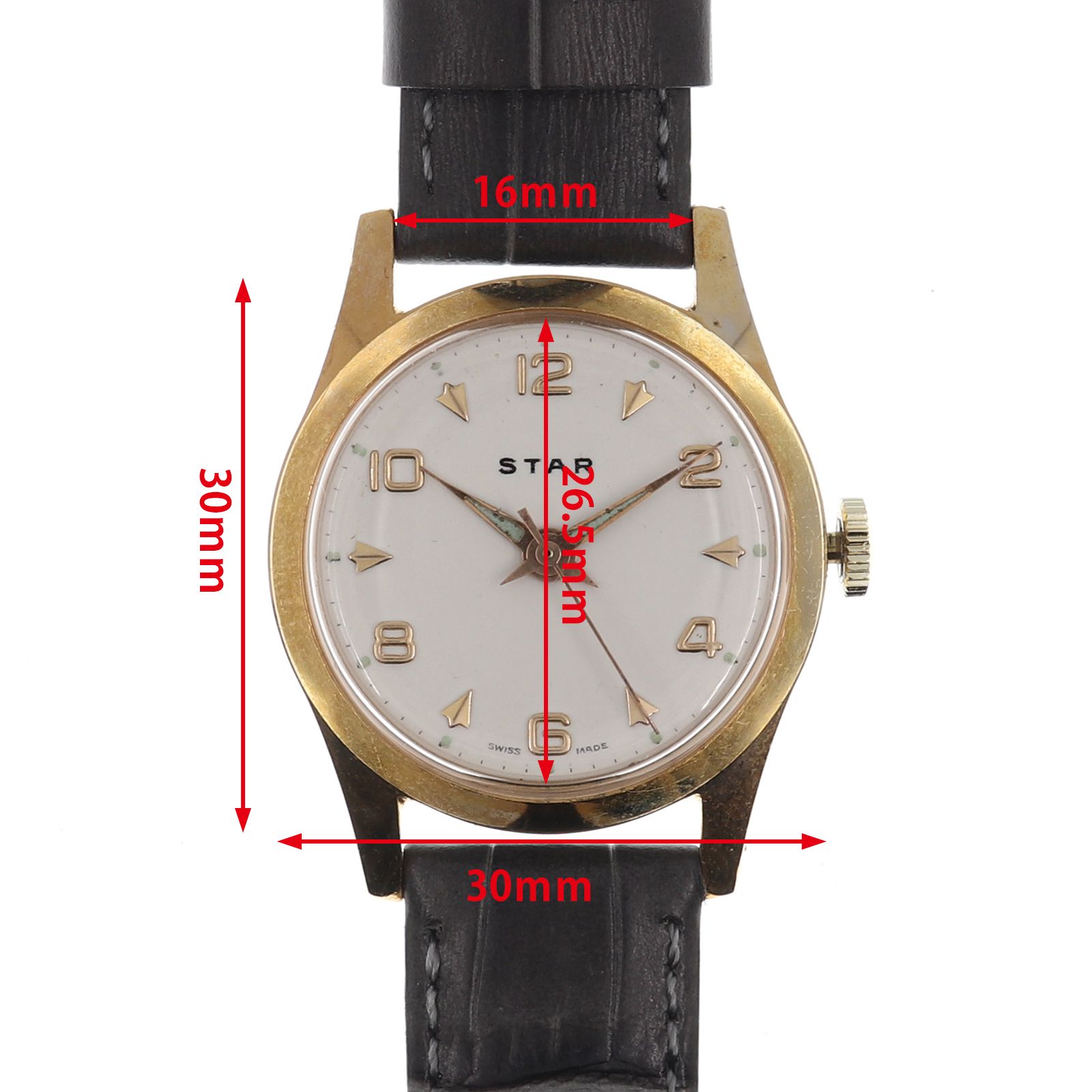 「STAR」watch デッドストック1950s 手巻き スイス メンズ