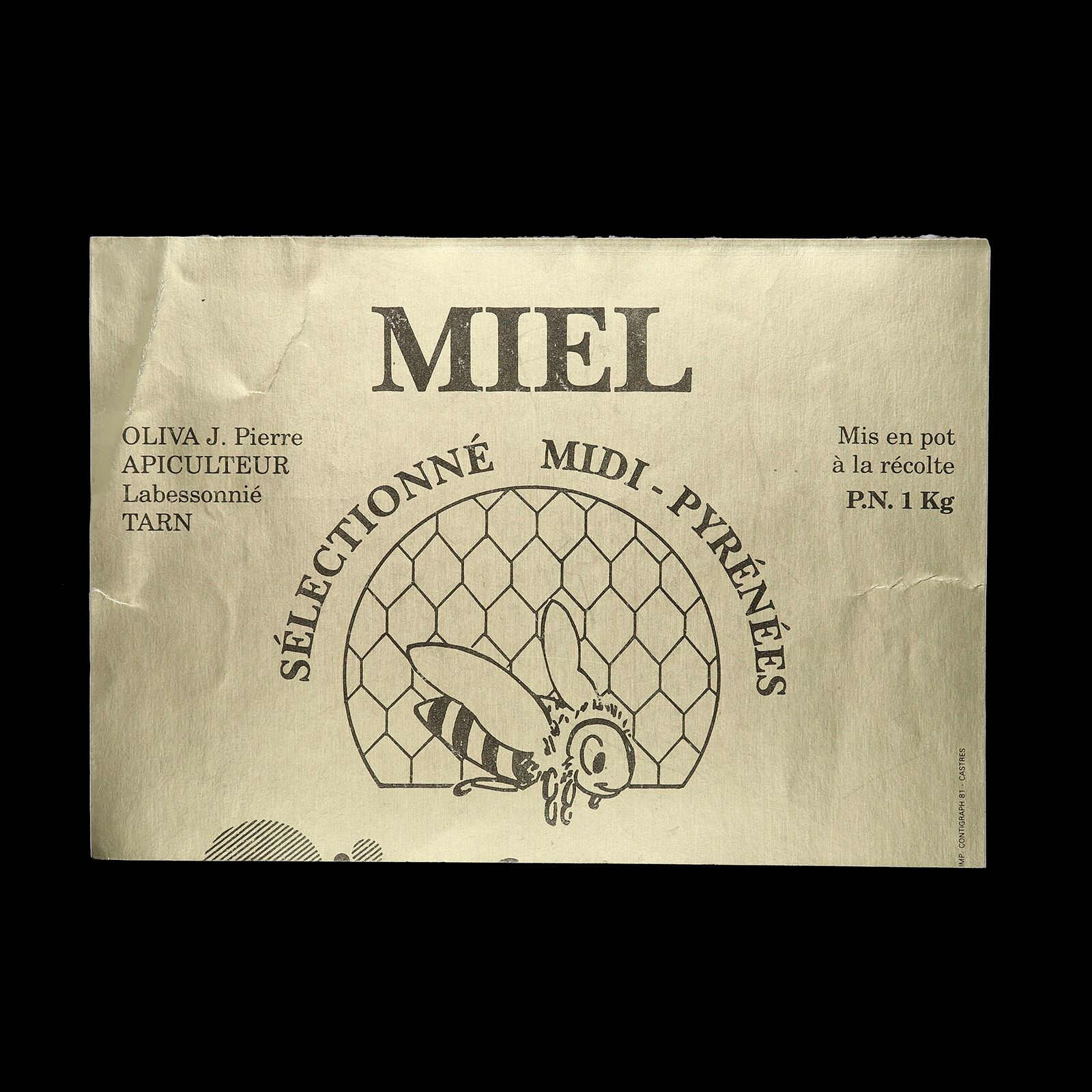 「MIEL」ヴィンテージステッカー ヨーロッパ