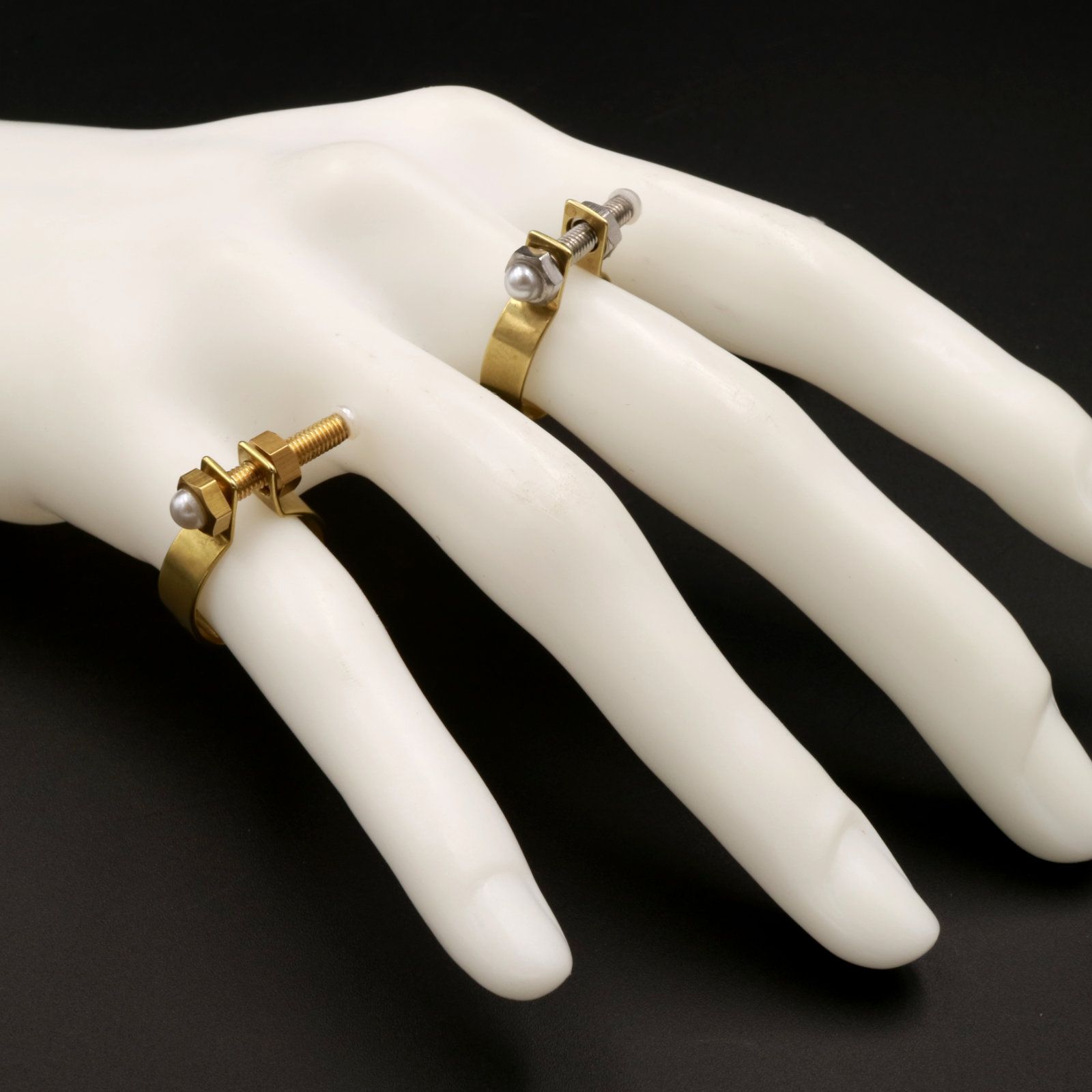 「Franken ring」リング ゴールド×シルバー