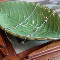 「フローラルボールチェーン」ネックレス ヨーロッパ silver925