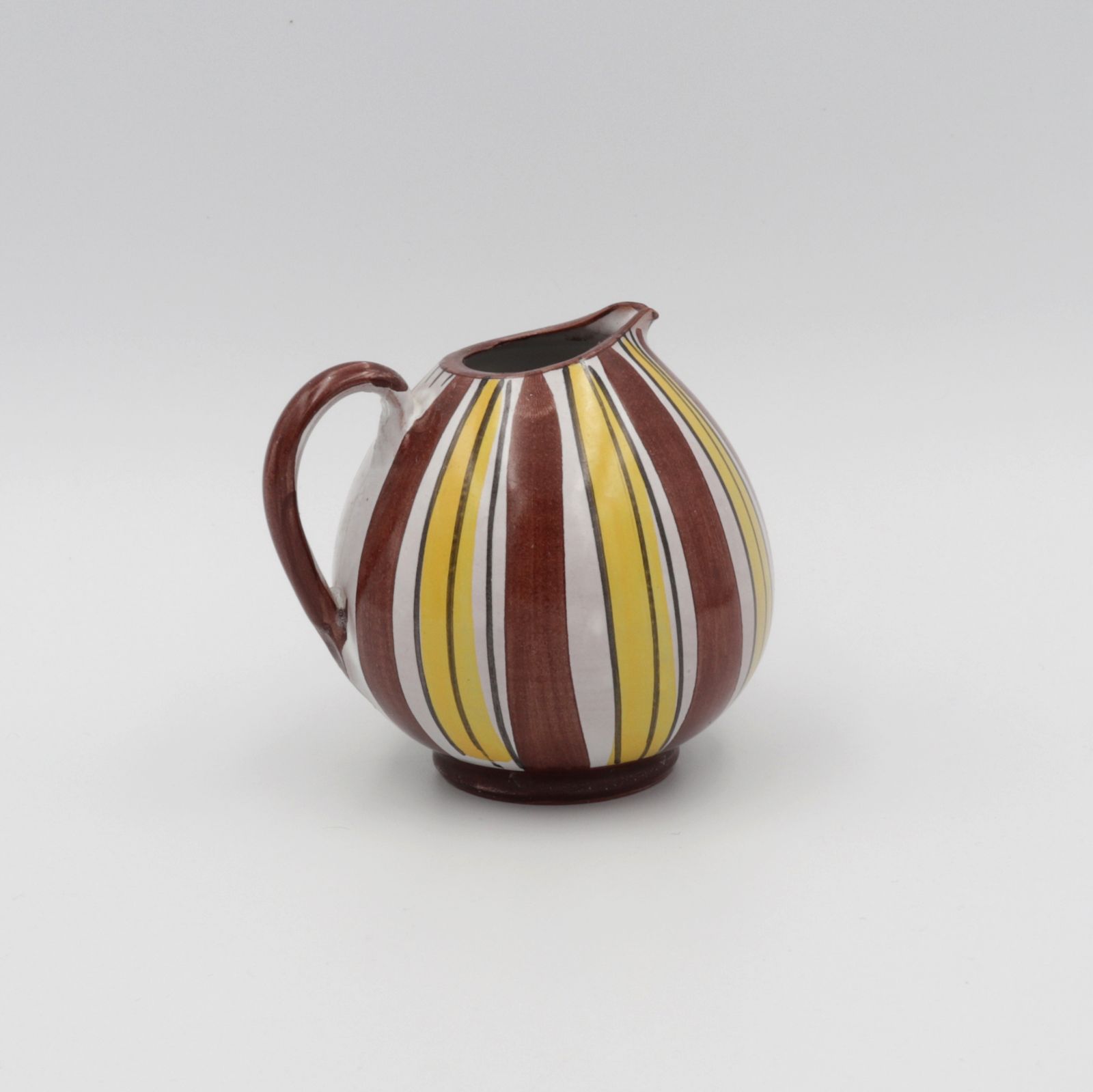 ピッチャー型ストライプ花器  ドイツ 1950-60s