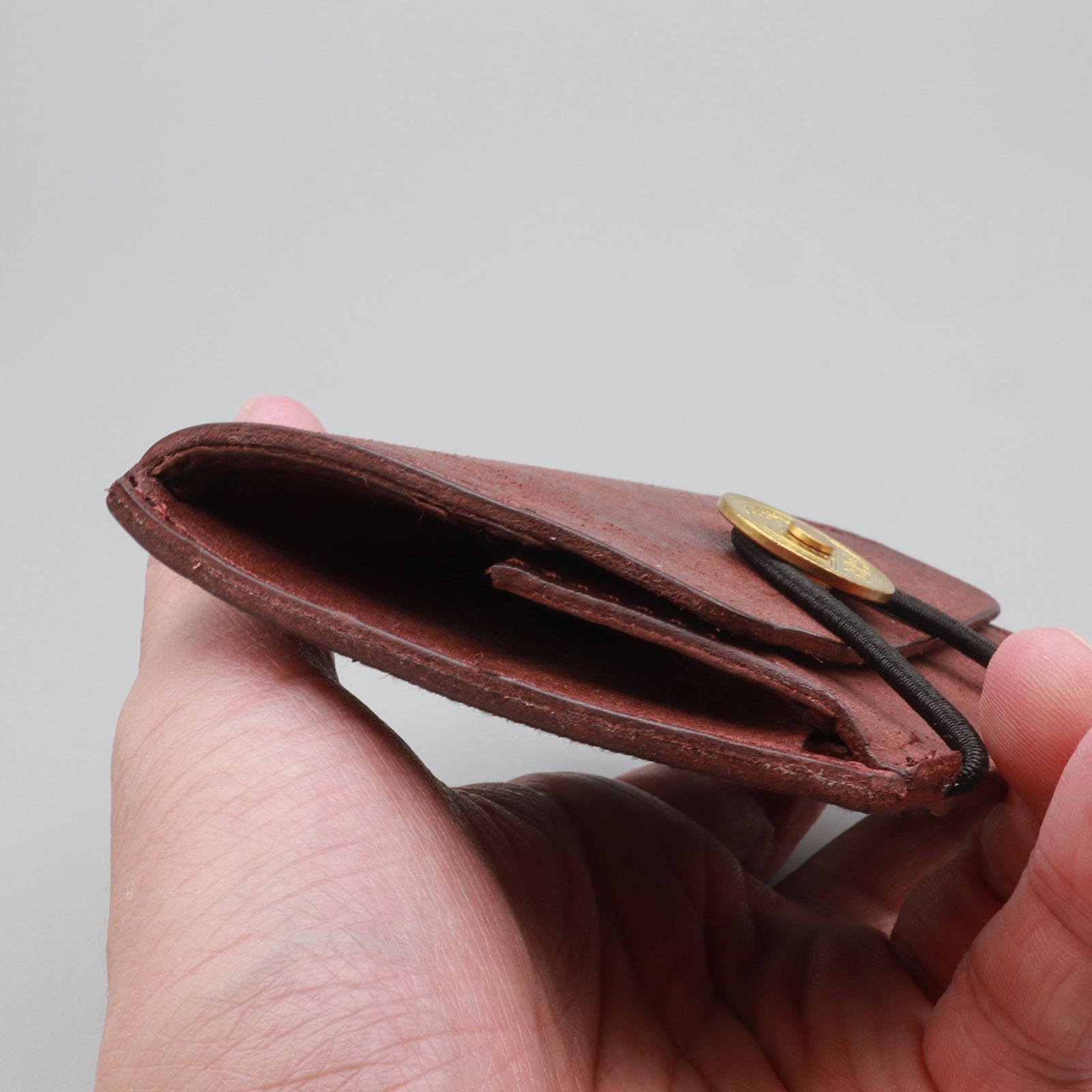「5YEN COIN CASE/MONEY CLIP」ミニ財布 グレー