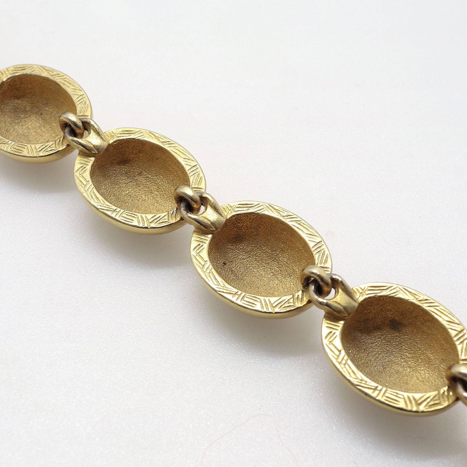 「マットゴールドカボション」ブレスレット ヨーロッパ