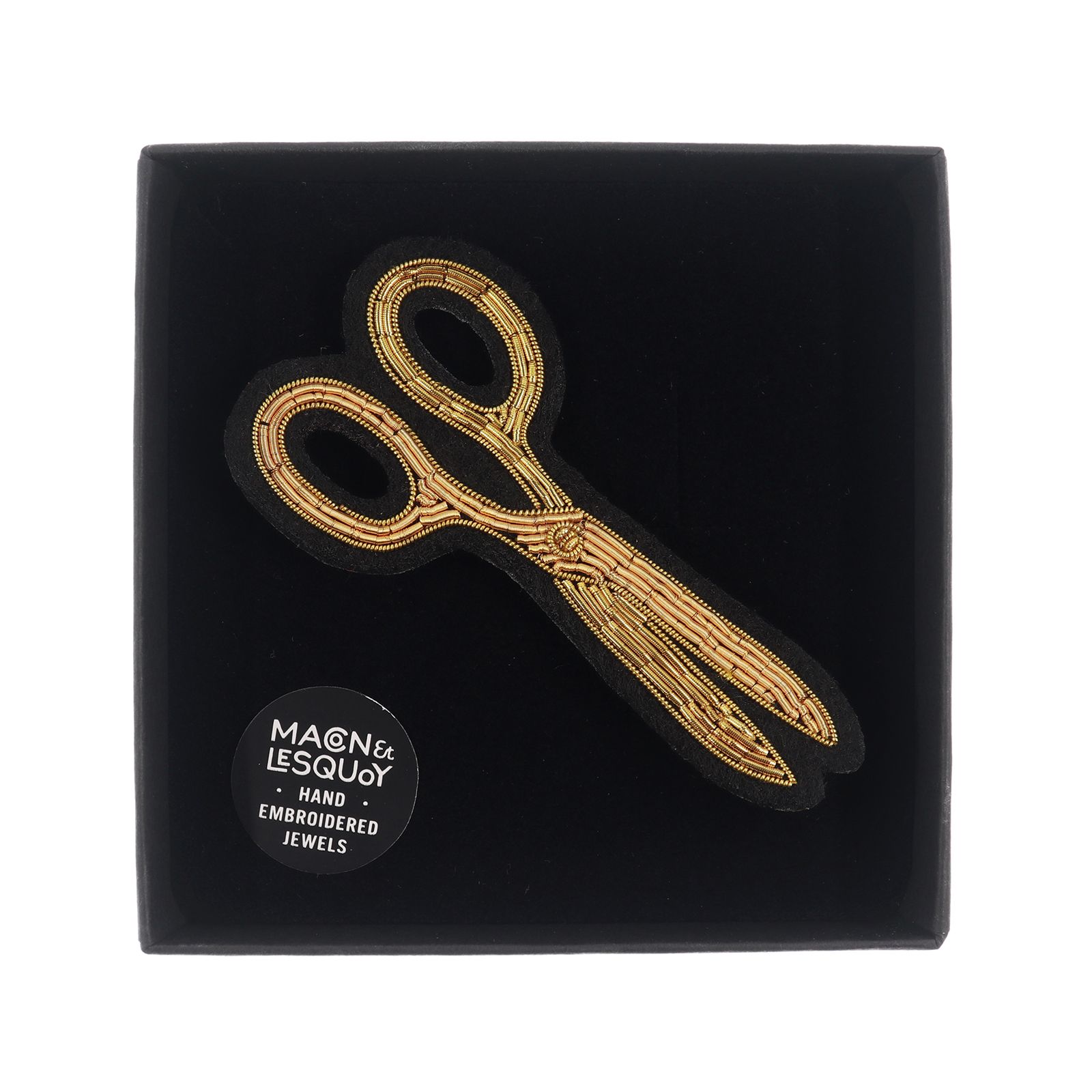 「Large Golden Scissors」ブローチ