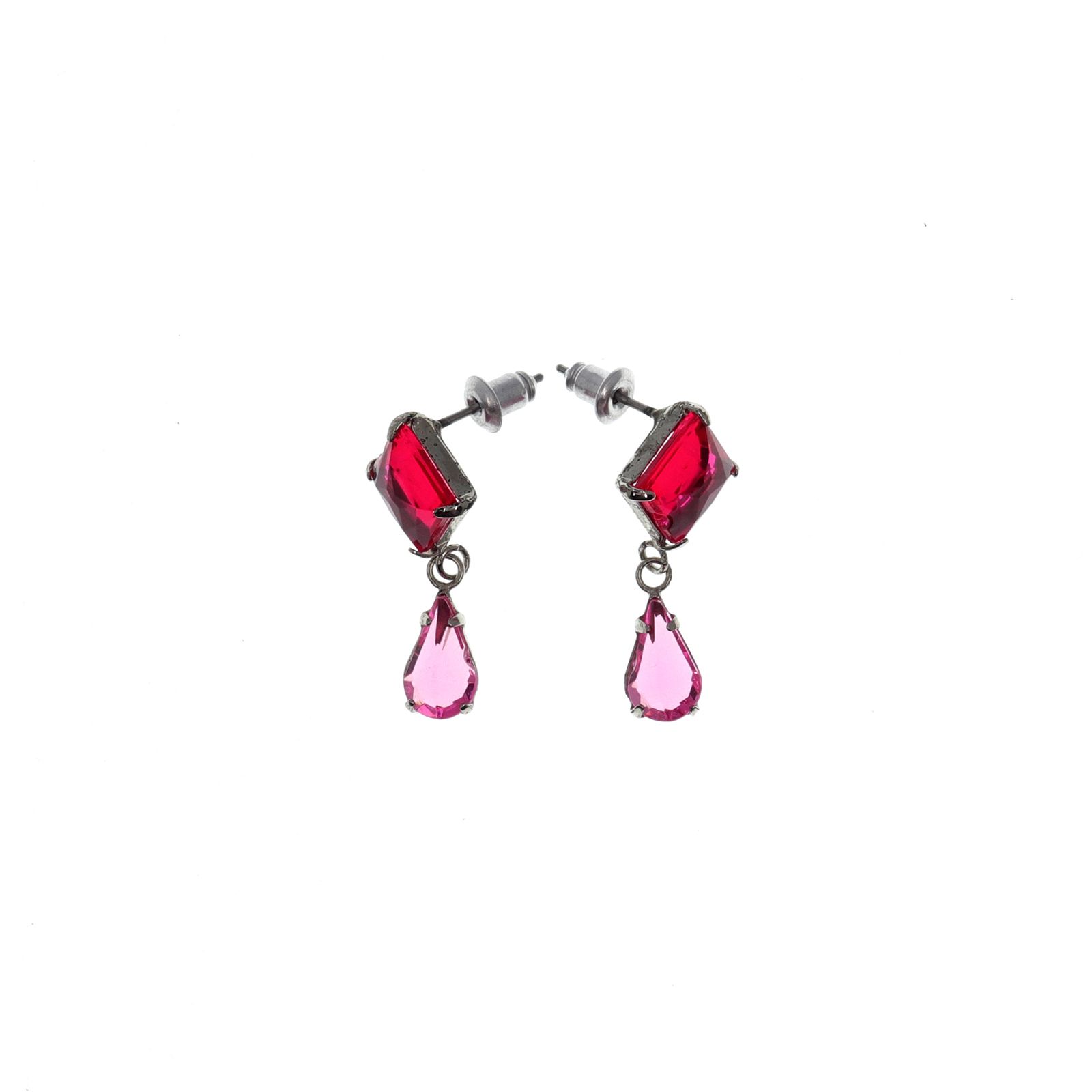 「スクエア＆ドロップ」ピアス フランス