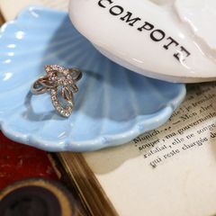 「リーフリボン」デッドストックリング イギリス