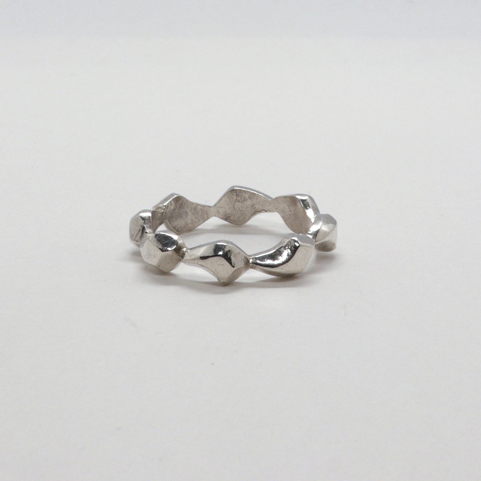 「ぺブルライン」リング silver925 ヨーロッパ