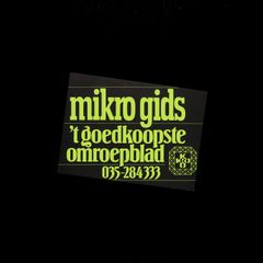 「mikro gids」ヴィンテージステッカー ヨーロッパ