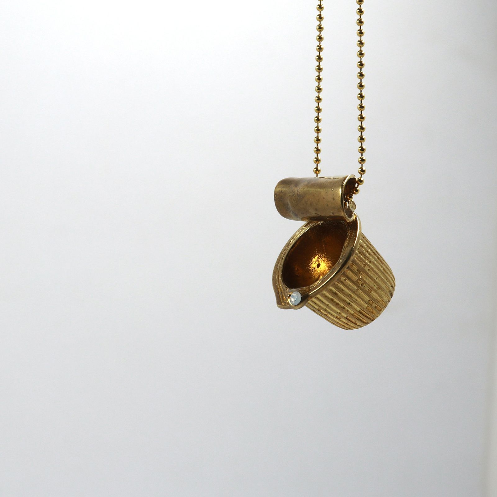 「coffee fresh necklace gold」ネックレス