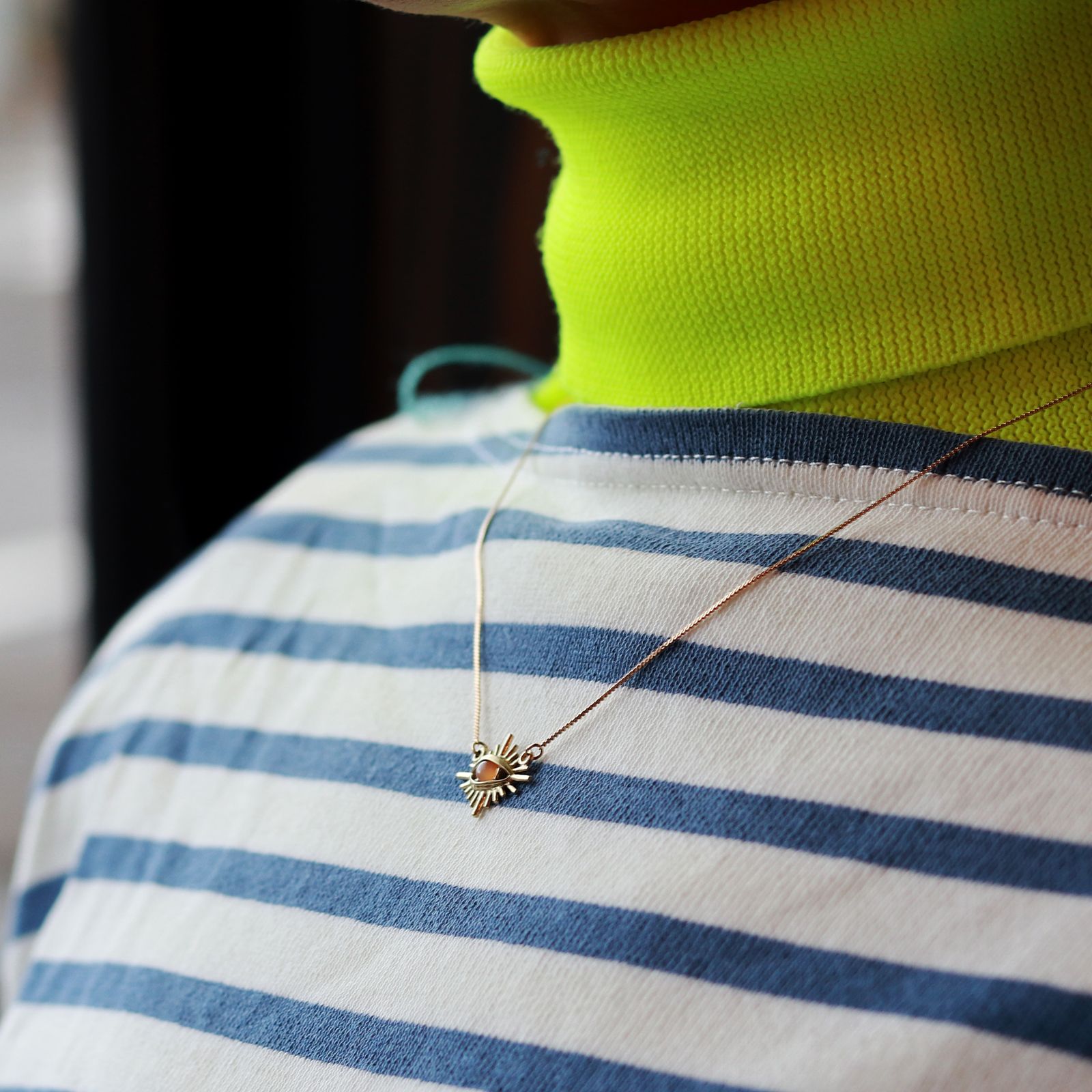 「Rock eye necklace」ネックレス アンバーアイ
