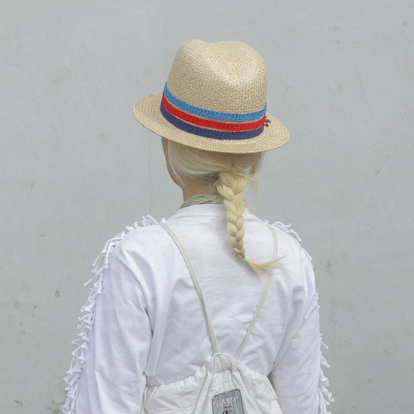 【送料無料対象外】マリンカラーストローハット ナチュラル