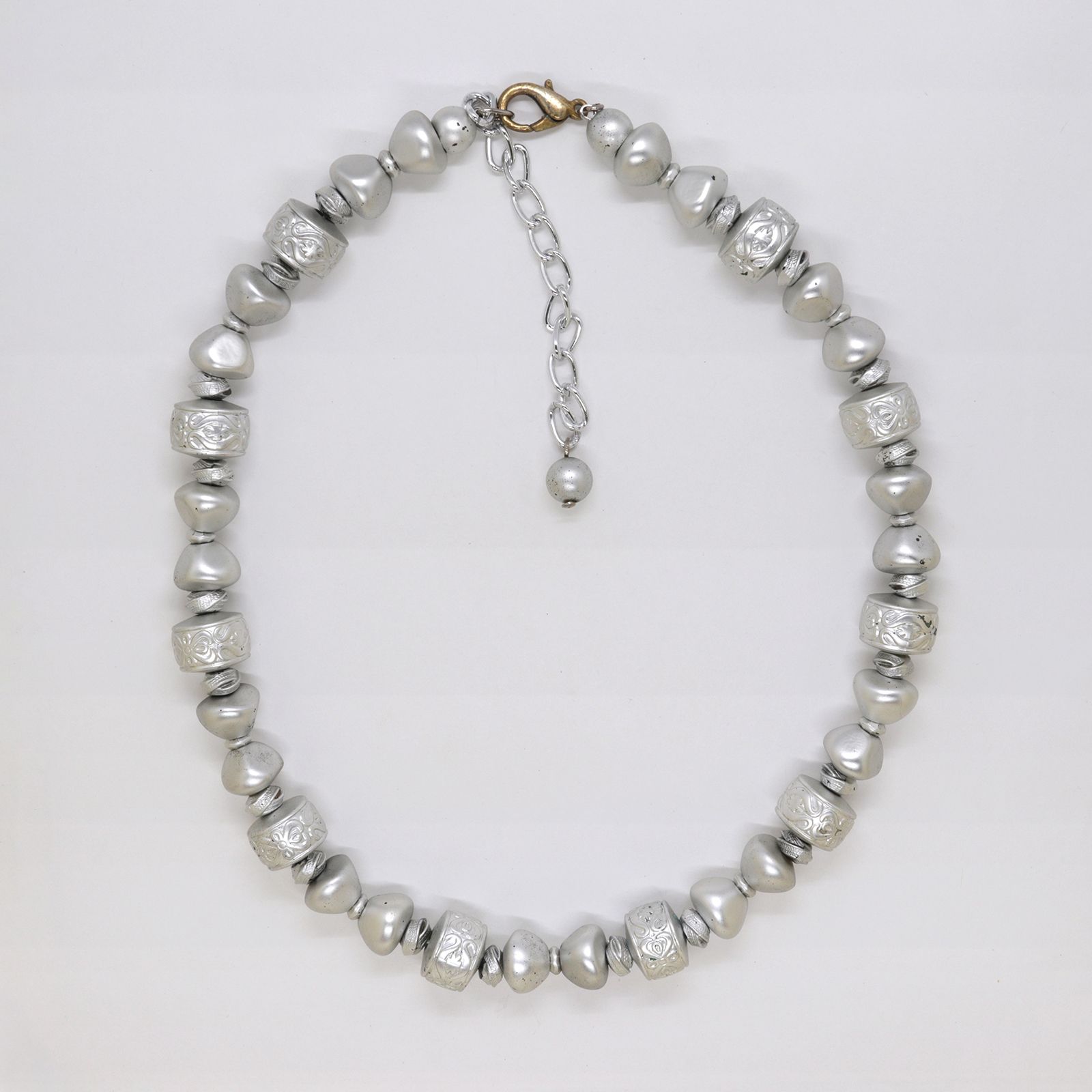 「ルミナスビーズ silver」ネックレス フランス 1970s