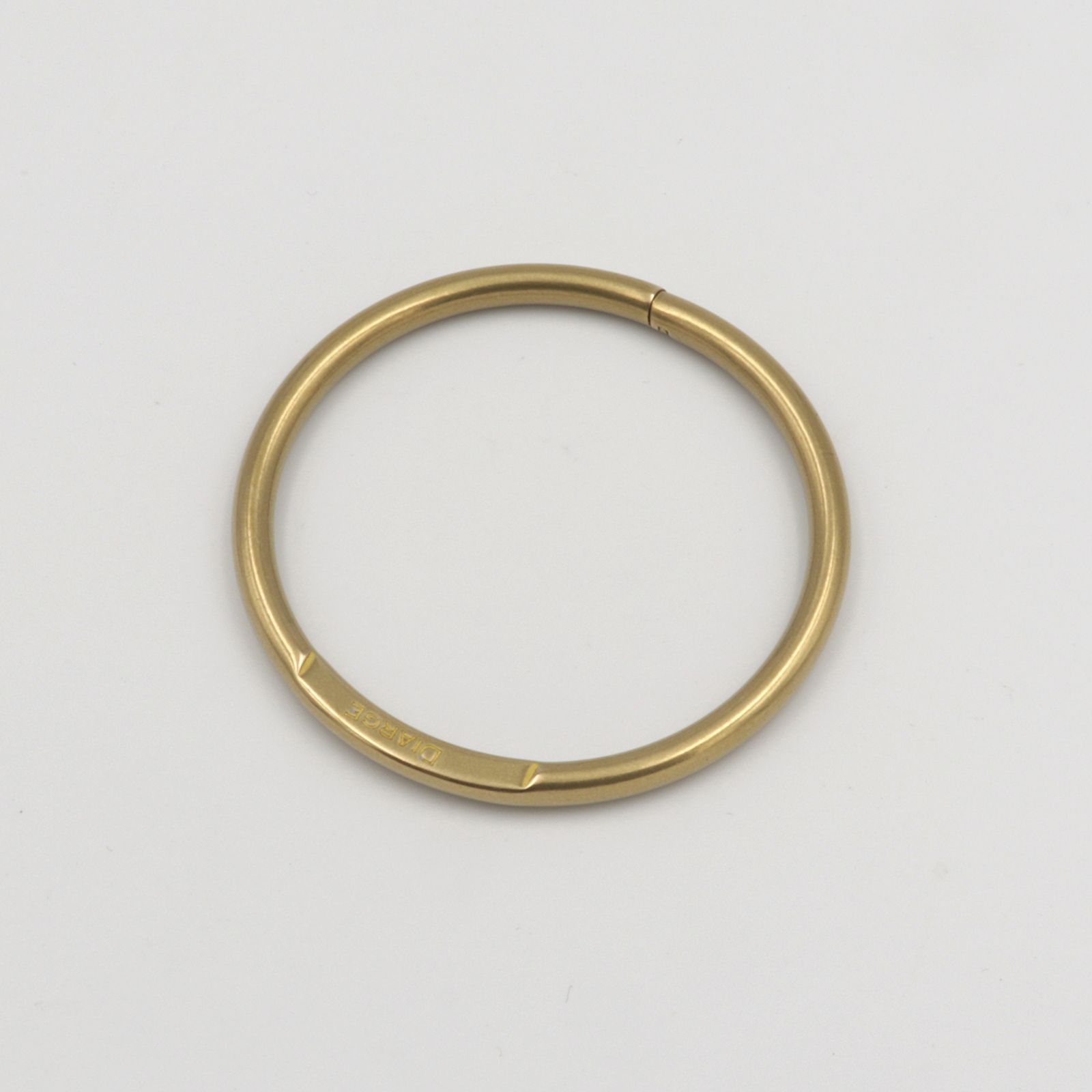 「ROUND KEYRING」キーリング ゴールド