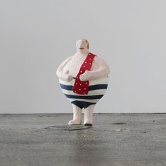 PAPIER MACHE MOUSIEUR MOUSTACHE 【BATELA】